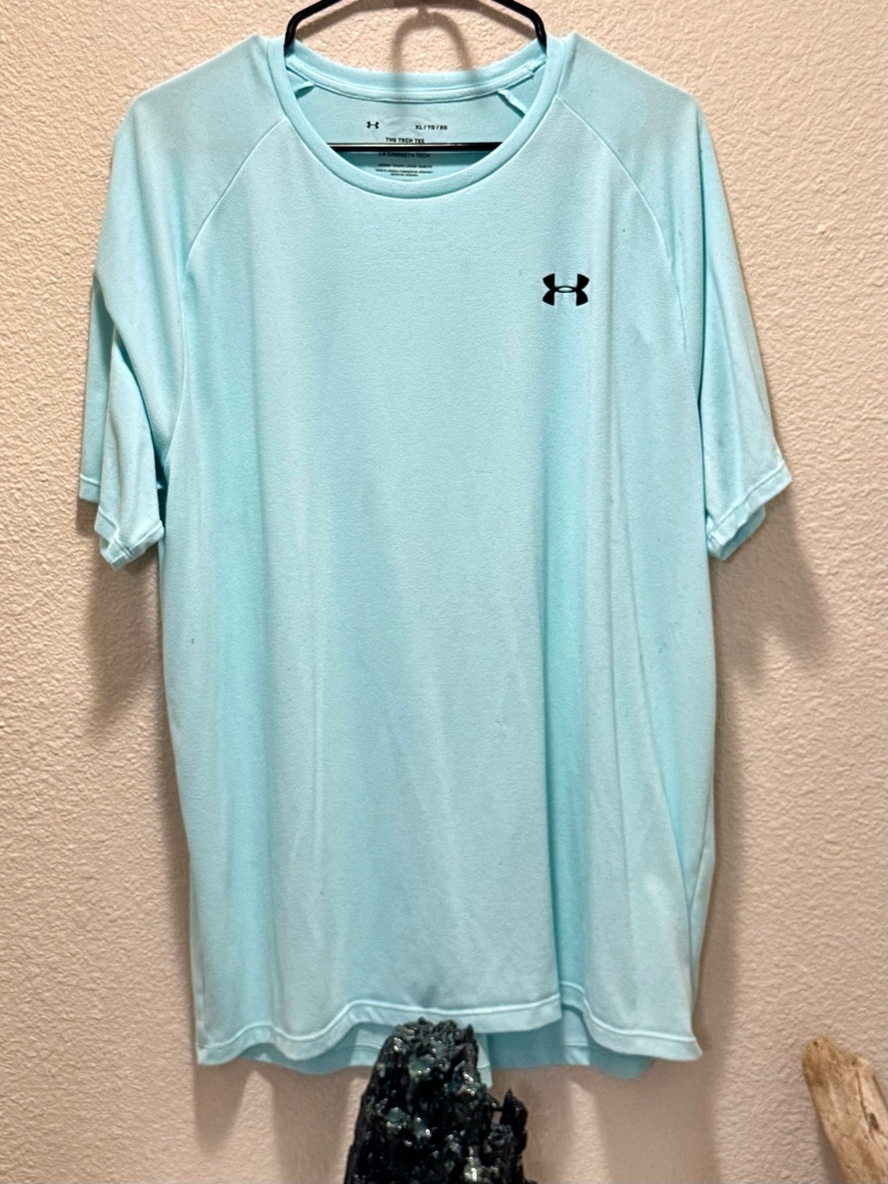 Under Armour “The Tech Tee” - Light Aqua Blue Short Sleeve Performance Tee - XL